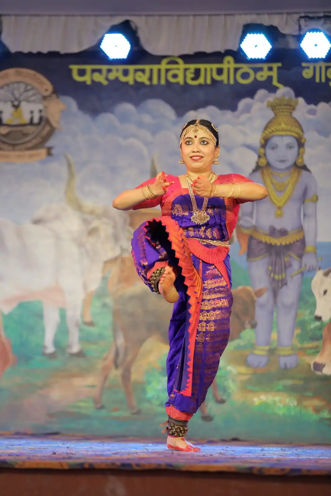 Sumithra Sudhakar on stage at Vaishakha Natanam 2026