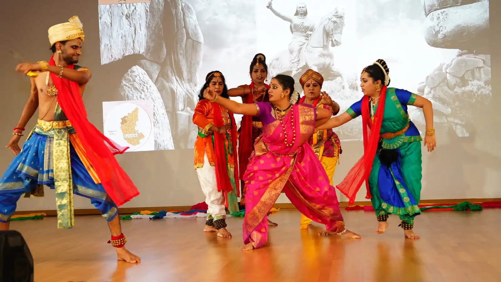 Kannada Rajyotsava 2024 — large ensemble performance