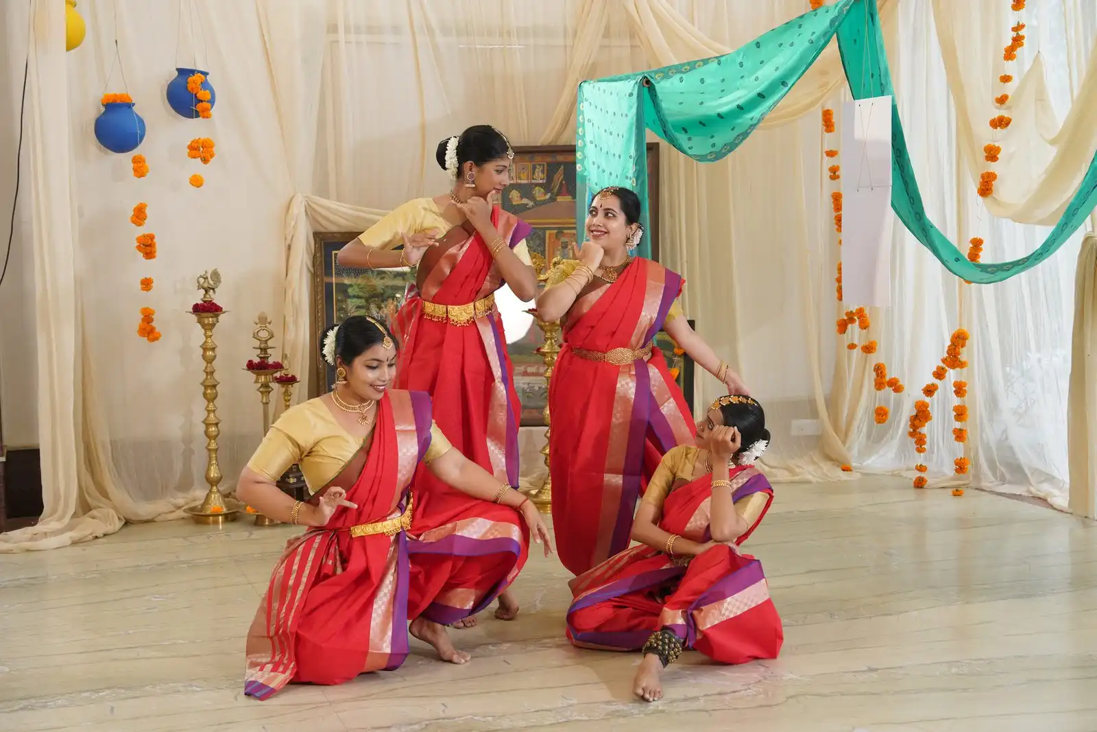 RMKV Silks 'Weaves & Wonders' — Bharatanatyam ensemble