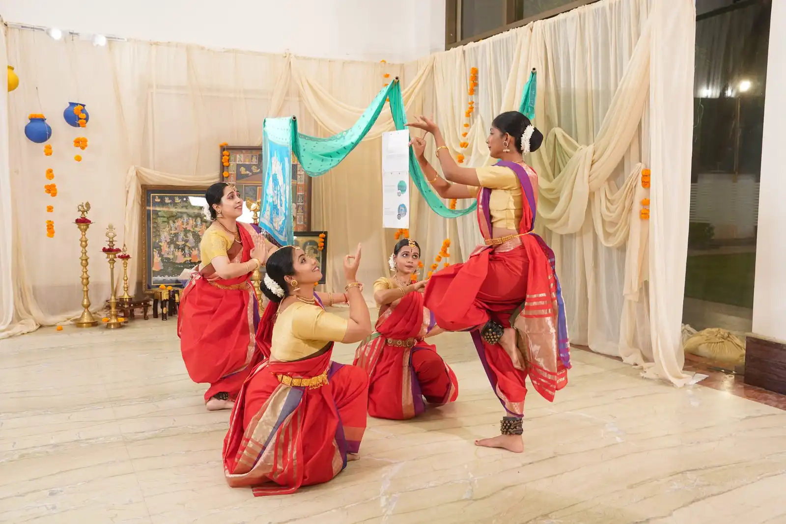 RMKV Silks launch — dancers in formation