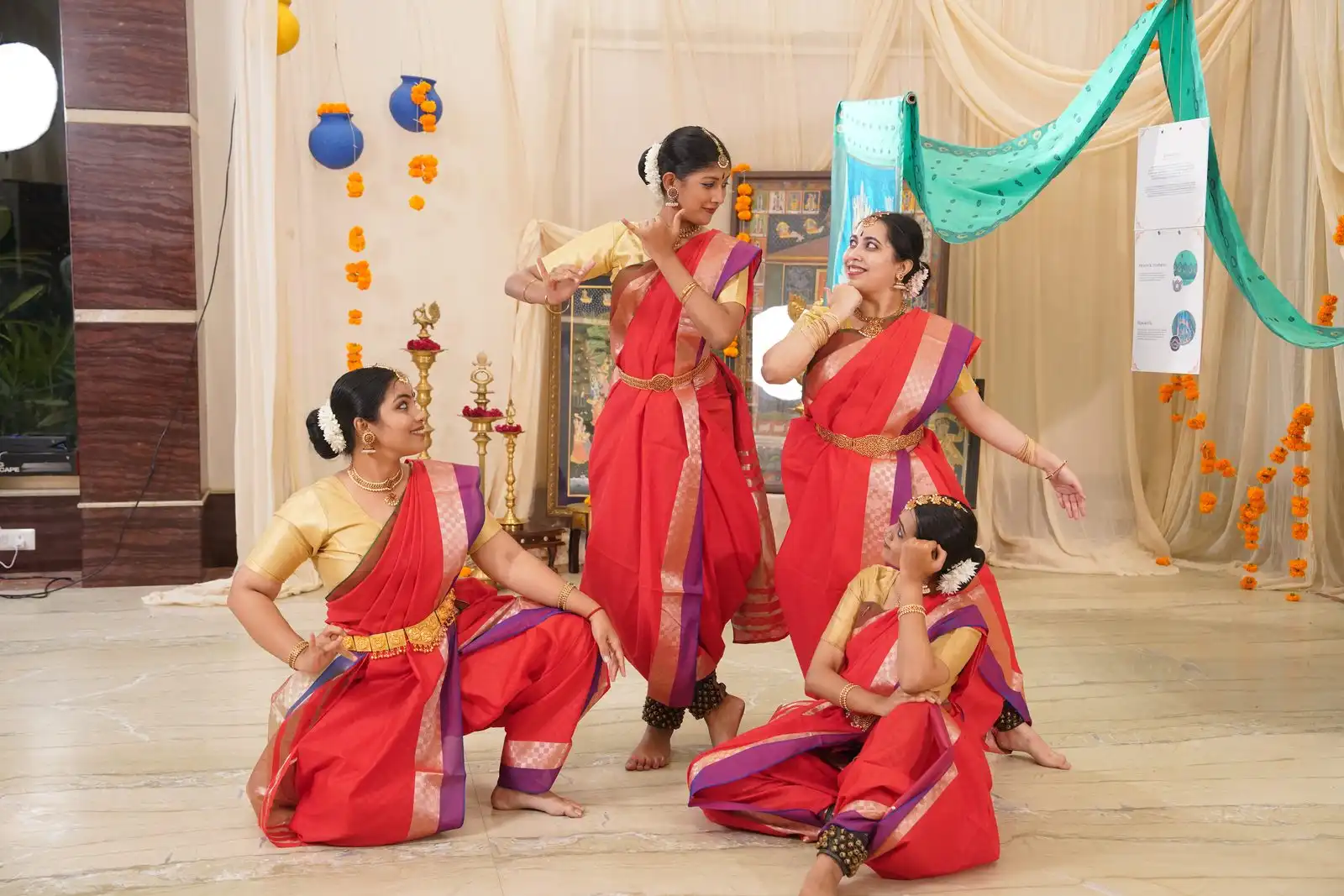 RMKV Silks — Bharatanatyam group choreography